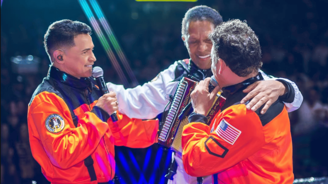 Jorge Celedón, Israel Romero y Jean Carlos Centeno