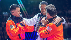 Jorge Celedón, Israel Romero y Jean Carlos Centeno